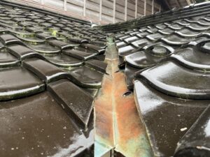 瓦谷銅板取替工事